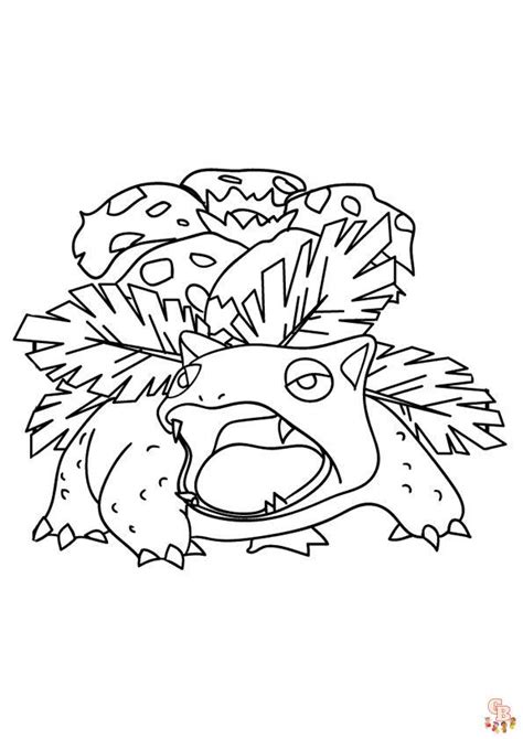 venusaur|venusaur kleurplaat.